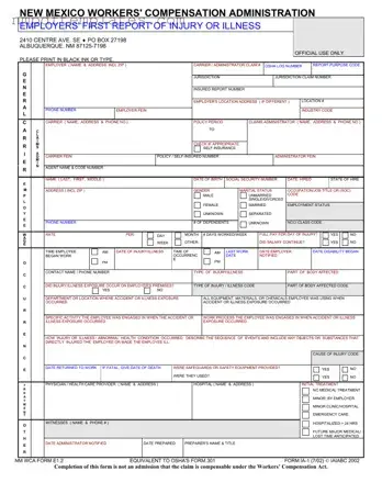 Official New Mexico Report Template